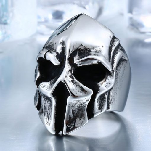 Stainless Steel Biker Skull Ring