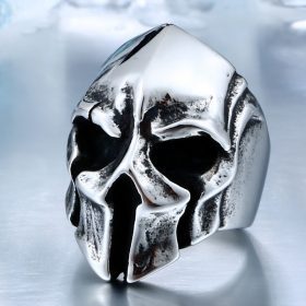 Stainless Steel Biker Skull Ring
