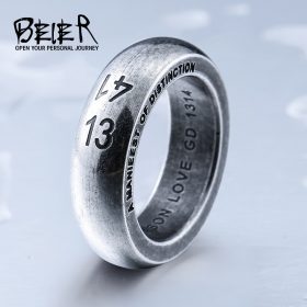 Stainless Steel Do Style Ring