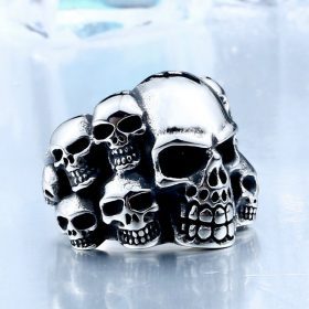 Stainless Steel Mass Skull Ring