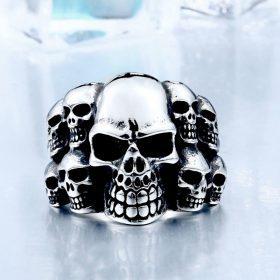 Stainless Steel Mass Skull Ring