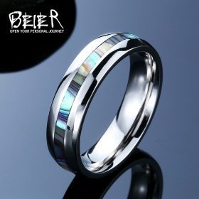 Stainless Steel Shells Simple Ring