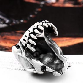 Stainless Steel Vampire Skull Ring