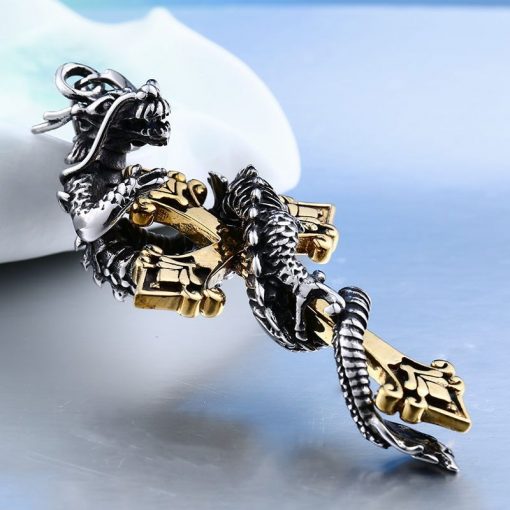 Stainless Steel Vintage Scorpions Pendant Necklace